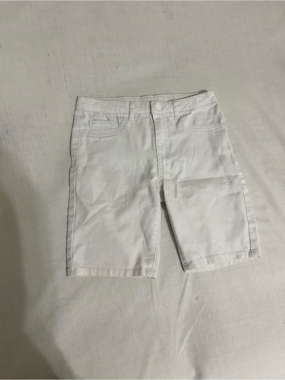 Kids KC Parker White Jean Shorts